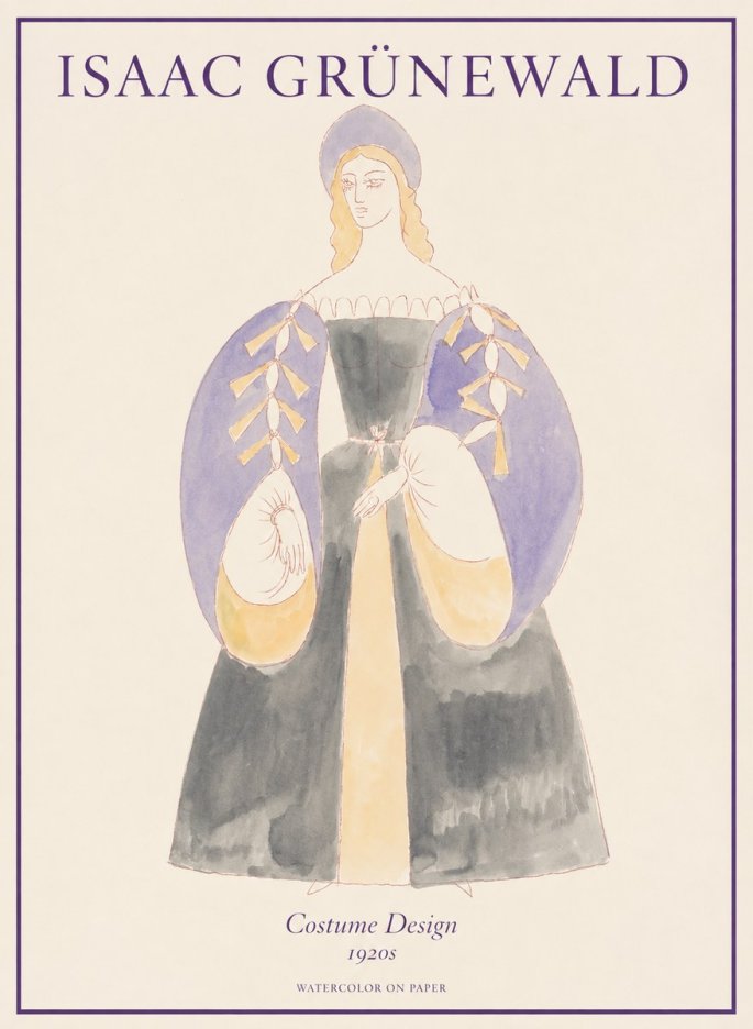 Isaac Grünewald Costume Design XIV No1 - Póster
