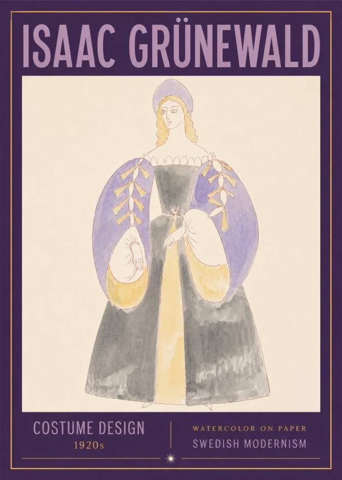 Isaac Grünewald Costume Design XIV No3 - Póster
