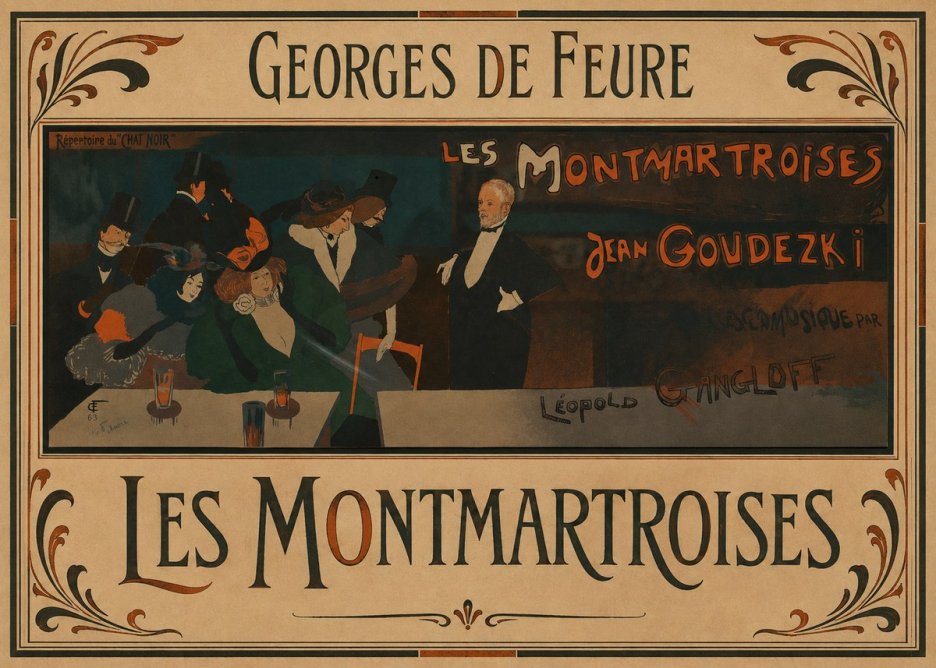 Georges de Feure Les Montmartroises No1 - Póster