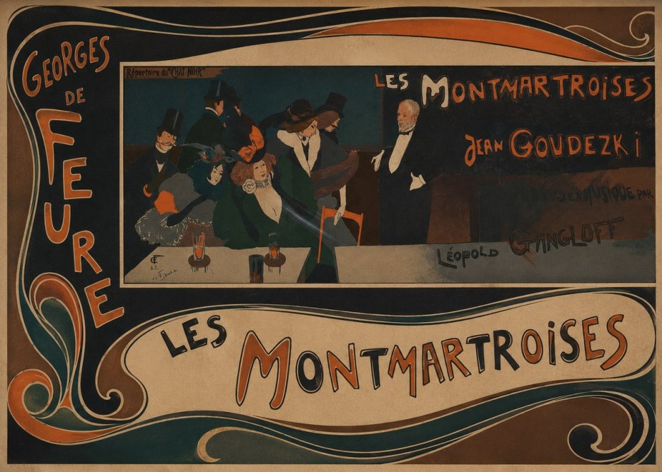 Georges de Feure Les Montmartroises No2 - Póster