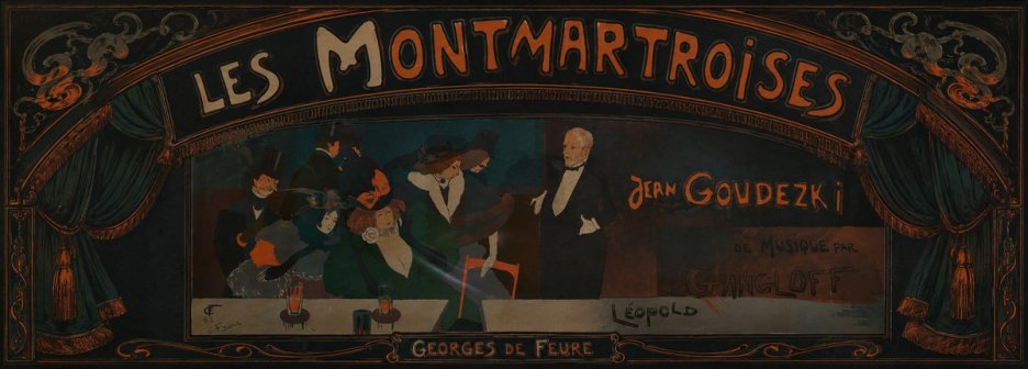 Georges de Feure Les Montmartroises No3 - Póster