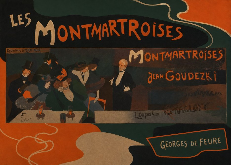 Georges de Feure Les Montmartroises No4 - Póster