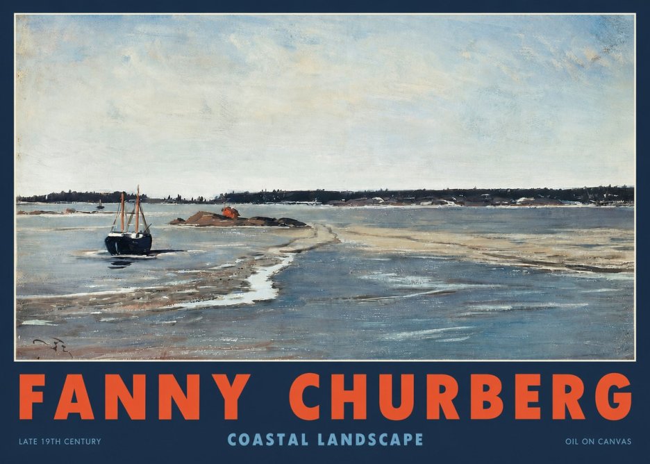 Fanny Churberg Coastal Landscape No2 - Póster