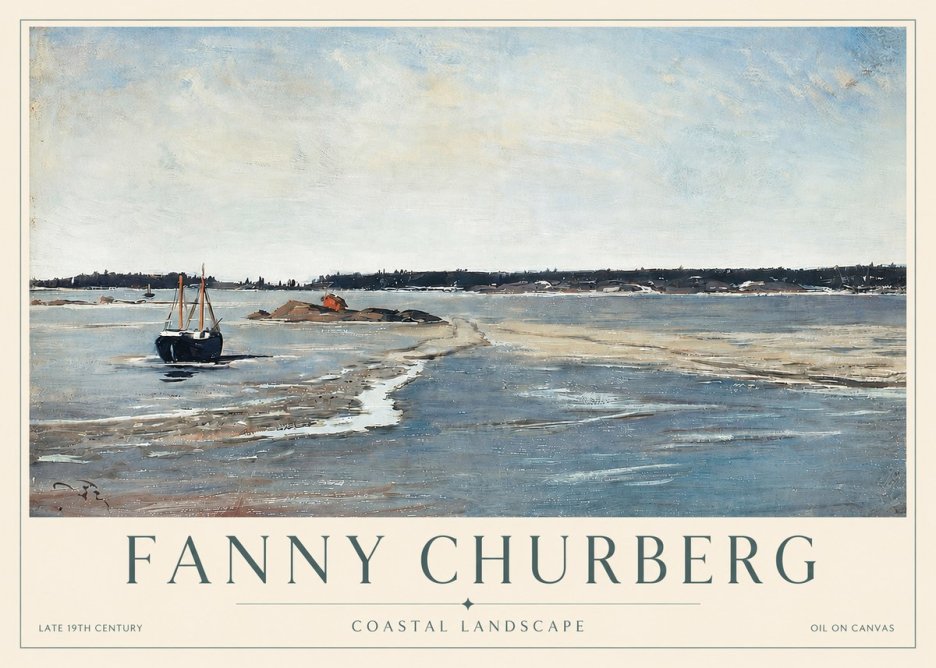 Fanny Churberg Coastal Landscape No3 - Póster
