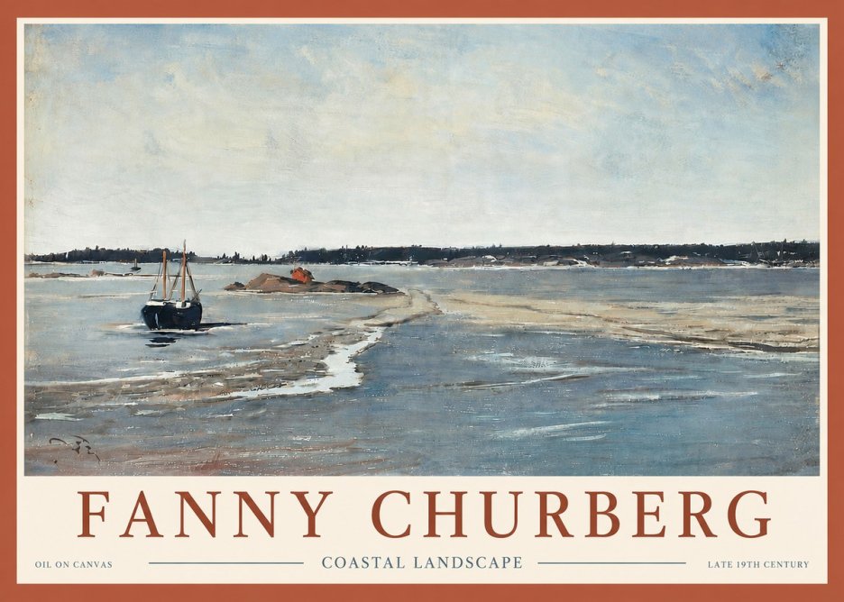 Fanny Churberg Coastal Landscape No4 - Póster