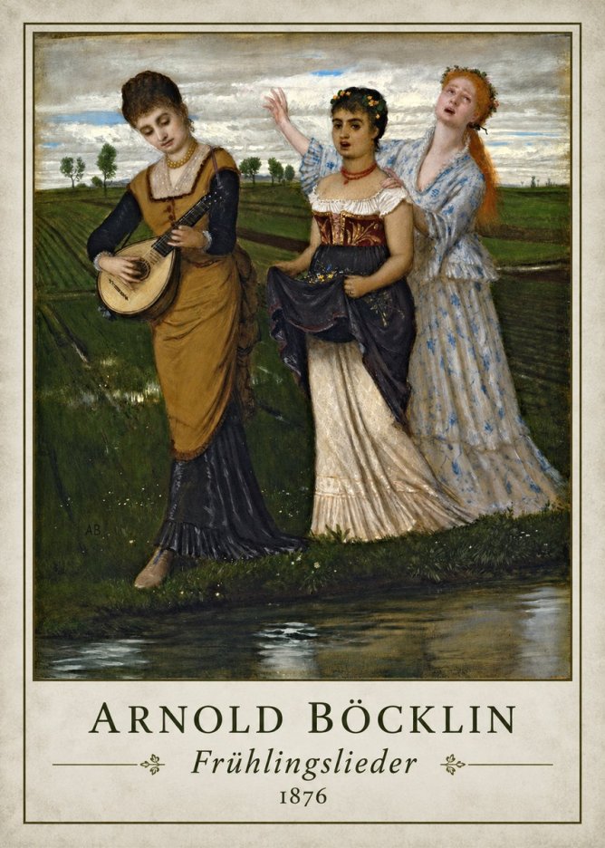 Arnold Böcklin Frühlingslieder No1 - Póster