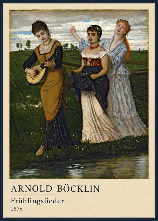 Arnold Böcklin Frühlingslieder No4 - Póster