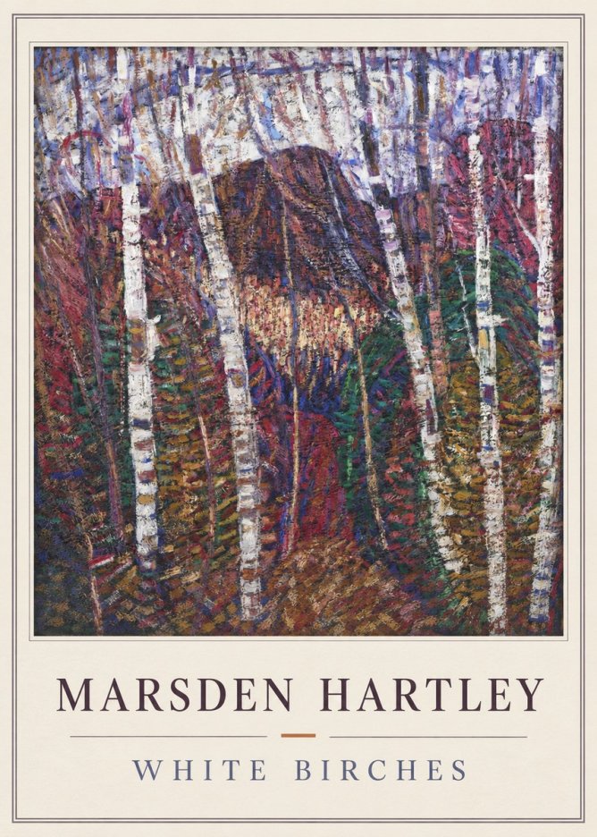 Marsden Hartley White Birches No4 - Póster