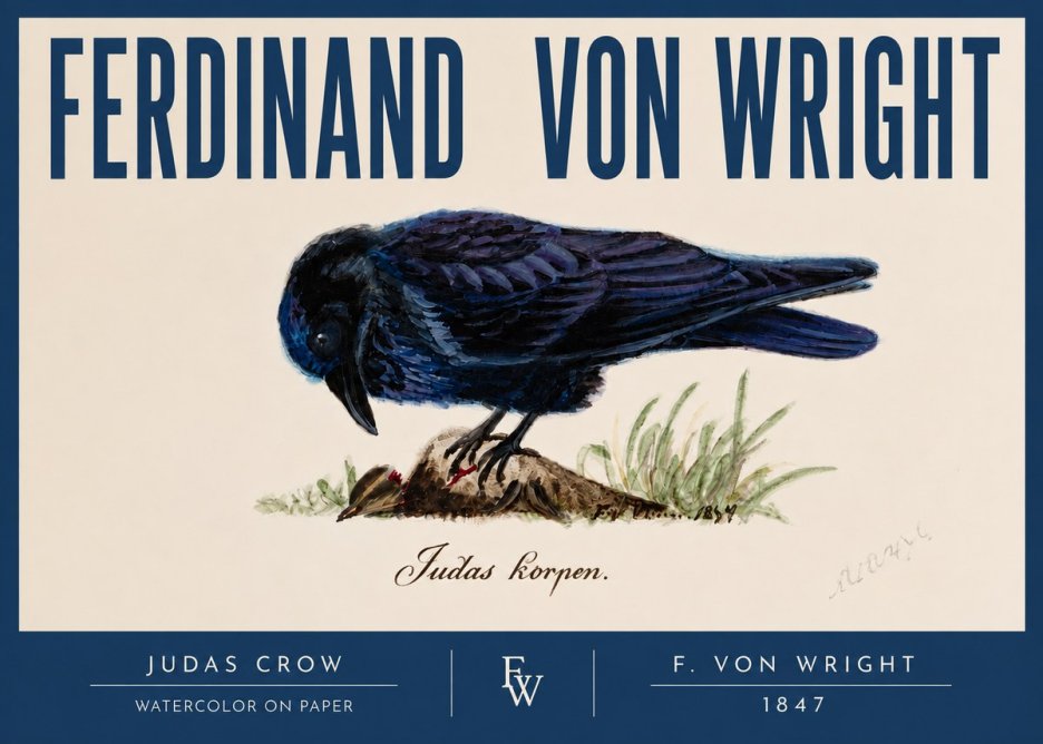 Ferdinand von Wright Judas Crow No2 - Póster