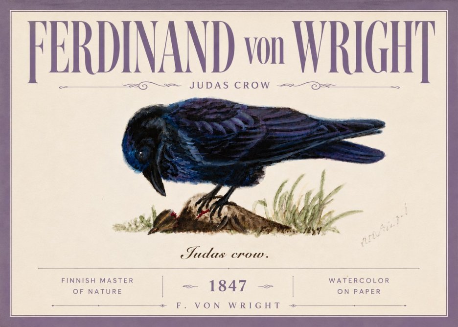 Ferdinand von Wright Judas Crow No5 - Póster