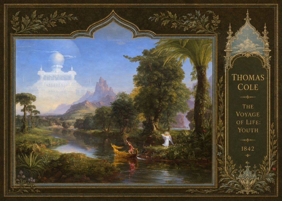 Thomas Cole The Voyage of Life: Youth IV No4 - Póster