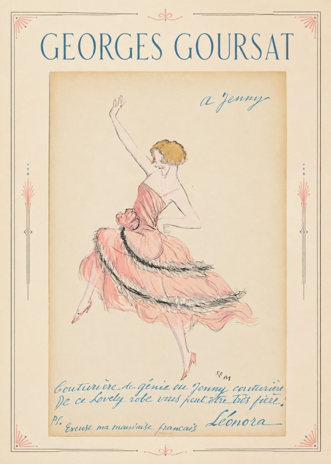 Georges Goursat A Jenny No2 - Póster