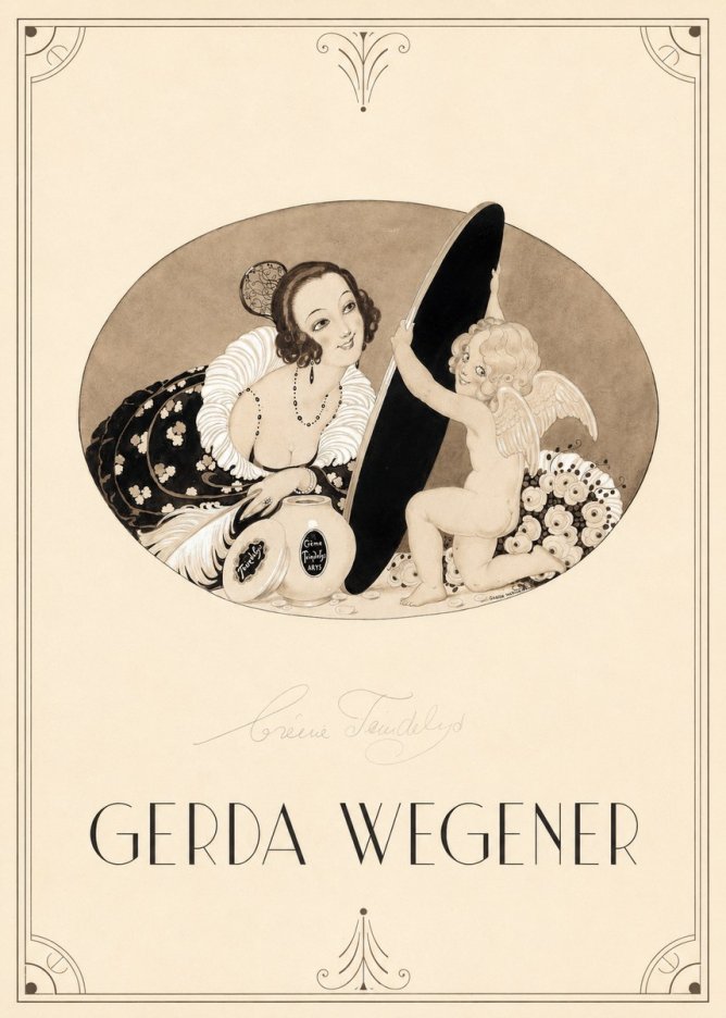 Gerda Wegener Crème Teindelys II No2 - Póster