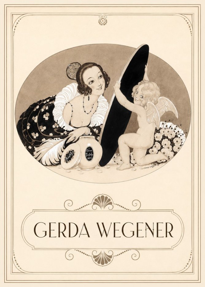 Gerda Wegener Crème Teindelys II No3 - Póster