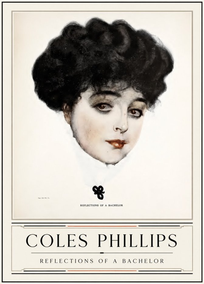 Coles Phillips Reflections of a Bachelor No3 - Póster