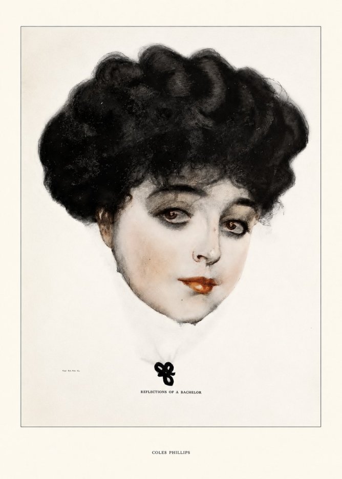 Coles Phillips Reflections of a Bachelor No5 - Póster