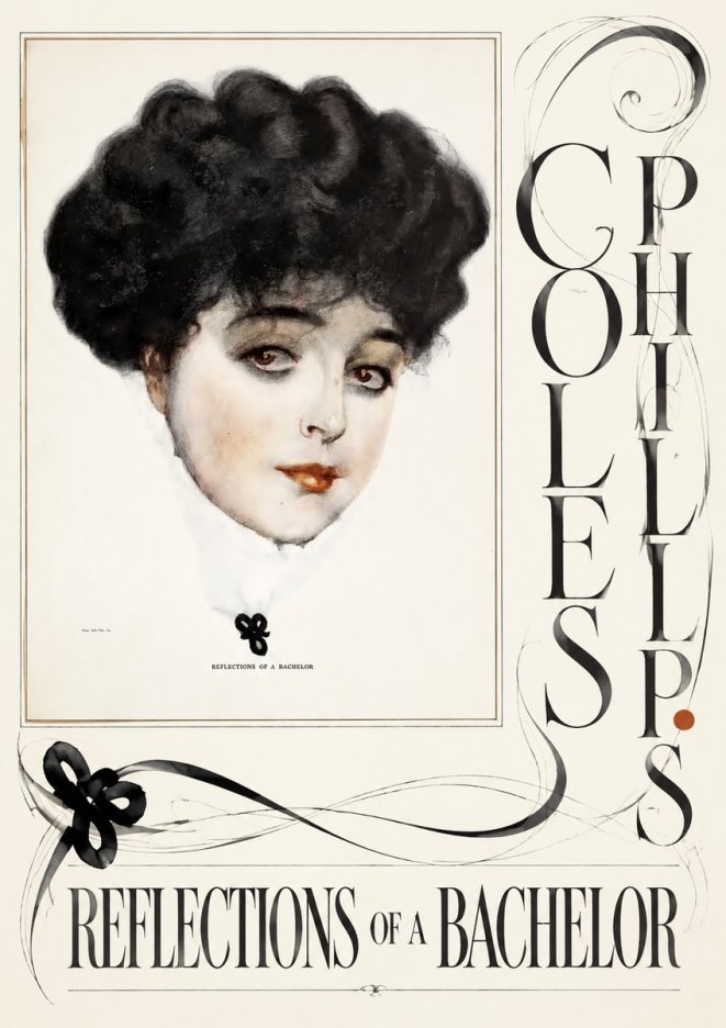 Coles Phillips Reflections of a Bachelor No6 - Póster