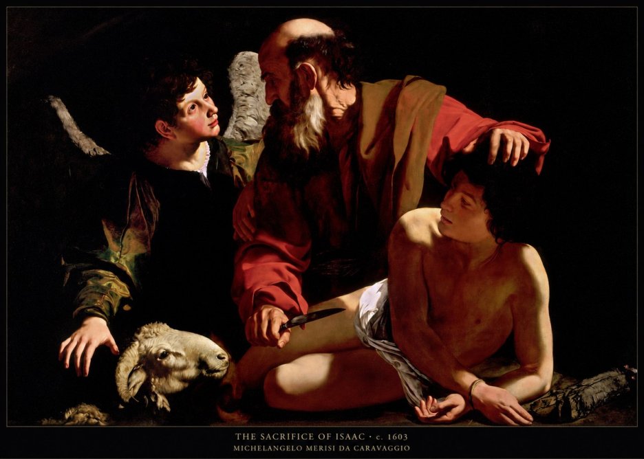 Michelangelo Merisi da Caravaggio The Sacrifice of Isaac III No6 - Póster