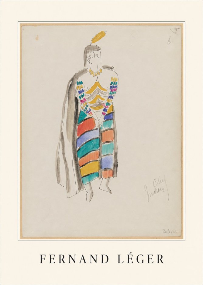 Fernand Léger Chef Moreau No5 - Póster