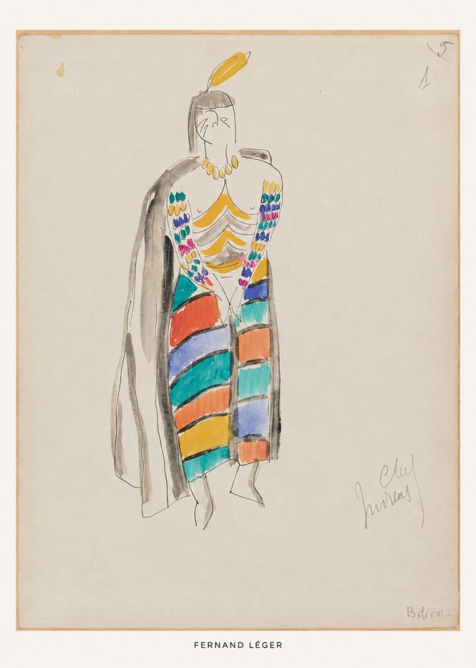Fernand Léger Chef Moreau No6 - Póster