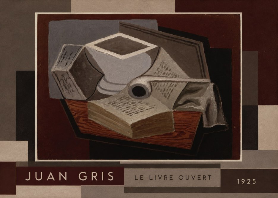 Juan Gris Le Livre Ouvert No2 - Póster