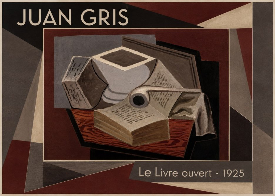 Juan Gris Le Livre Ouvert No3 - Póster