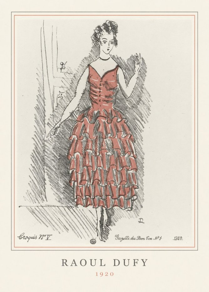Raoul Dufy Croquis N°v No4 - Póster