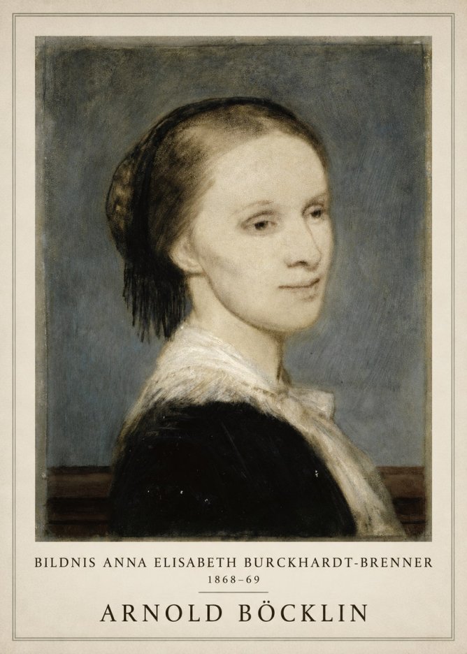 Arnold Böcklin Bildnis Anna Elisabeth Burckhardt-brenner No1 - Póster