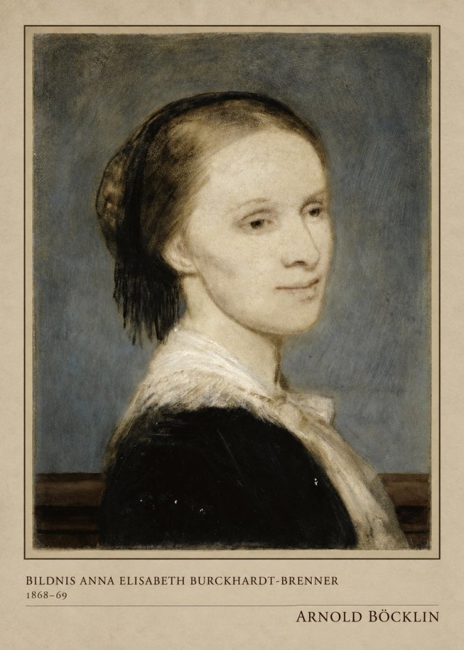 Arnold Böcklin Bildnis Anna Elisabeth Burckhardt-brenner No4 - Póster