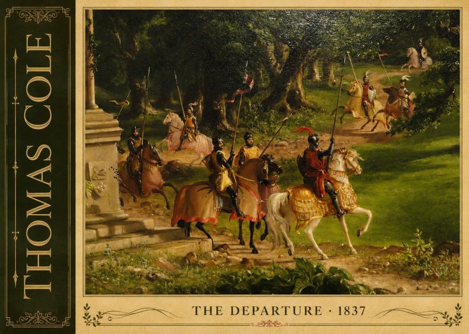 Thomas Cole The Departure III No2 - Póster