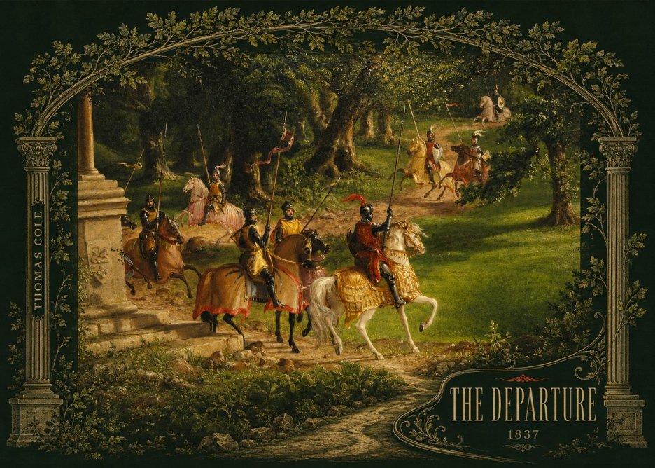 Thomas Cole The Departure III No4 - Póster