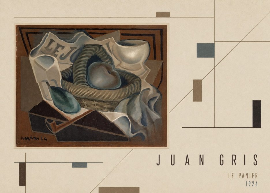 Juan Gris Le Panier No4 - Póster