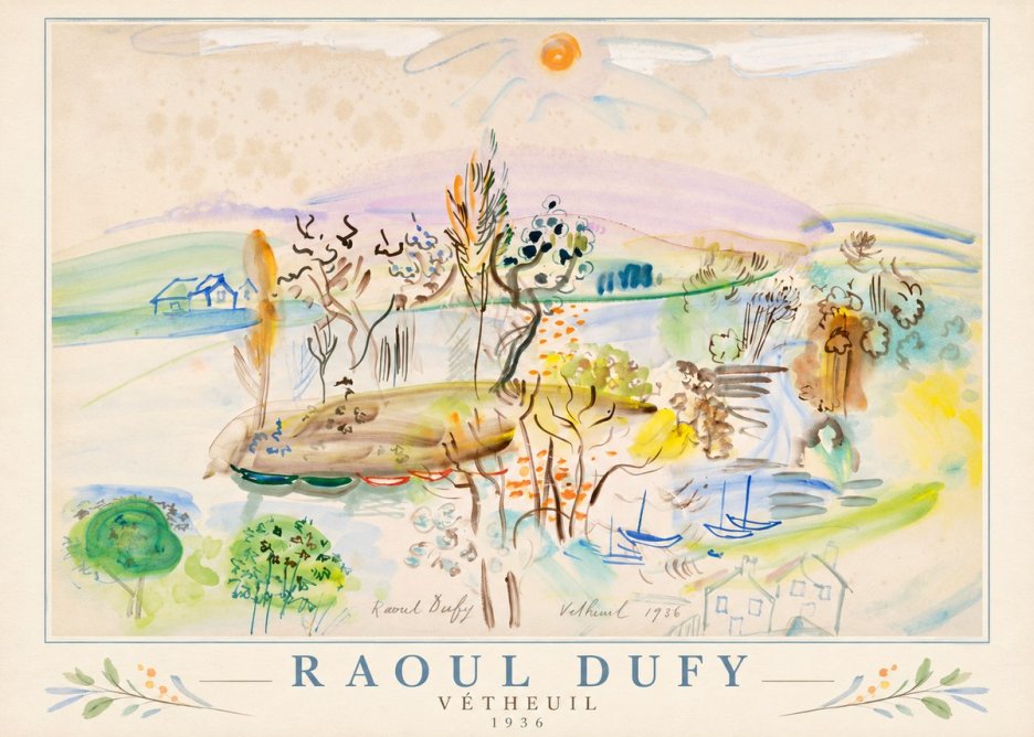 Raoul Dufy Vétheuil No1 - Póster