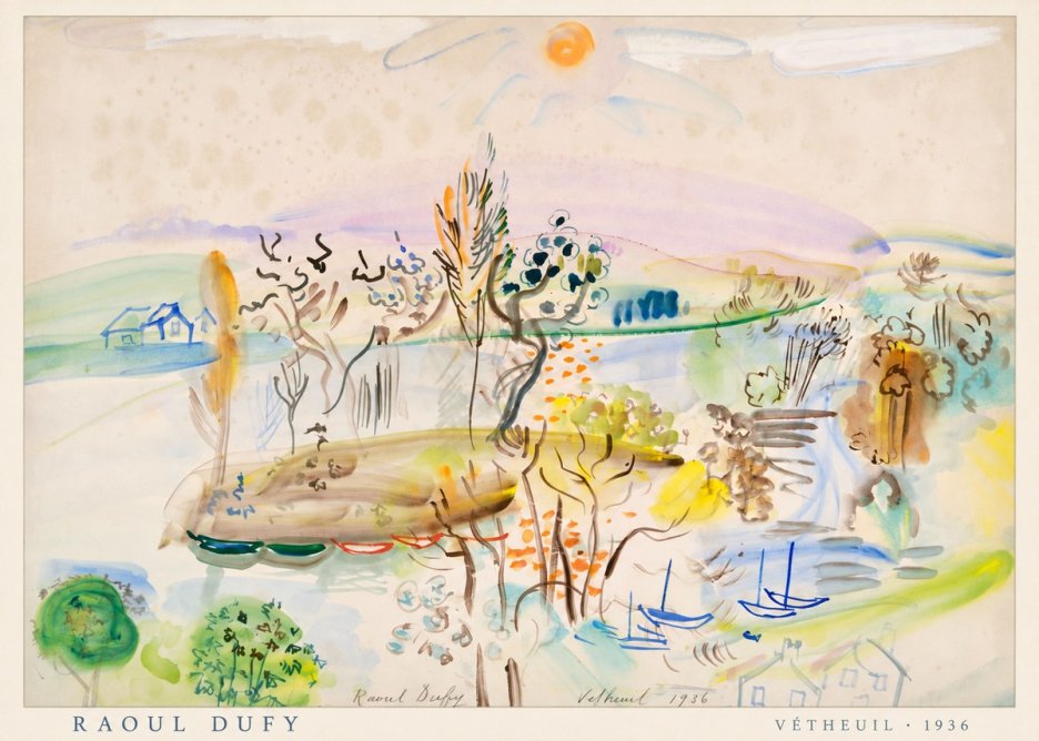 Raoul Dufy Vétheuil No4 - Póster