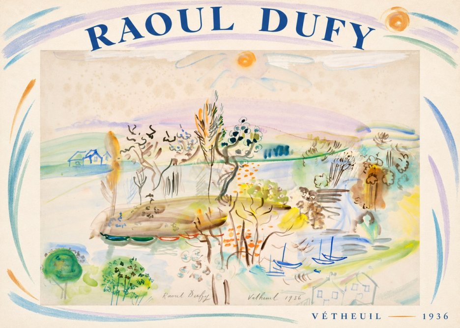 Raoul Dufy Vétheuil No6 - Póster
