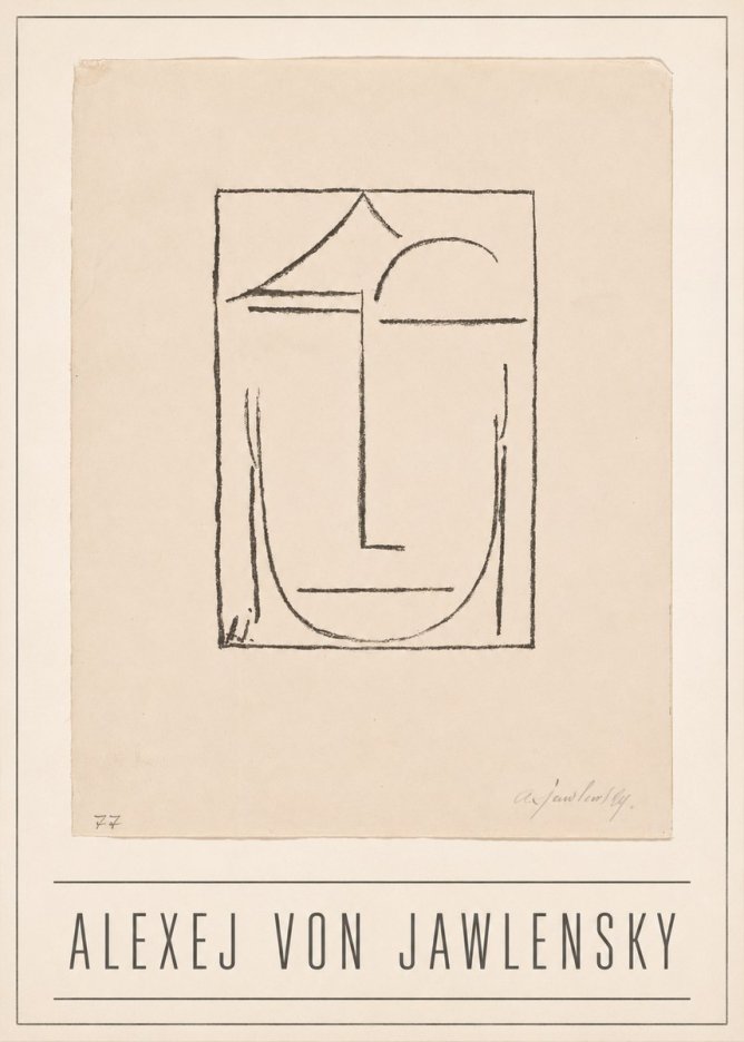 Alexej von Jawlensky Abstract Head No1 - Póster