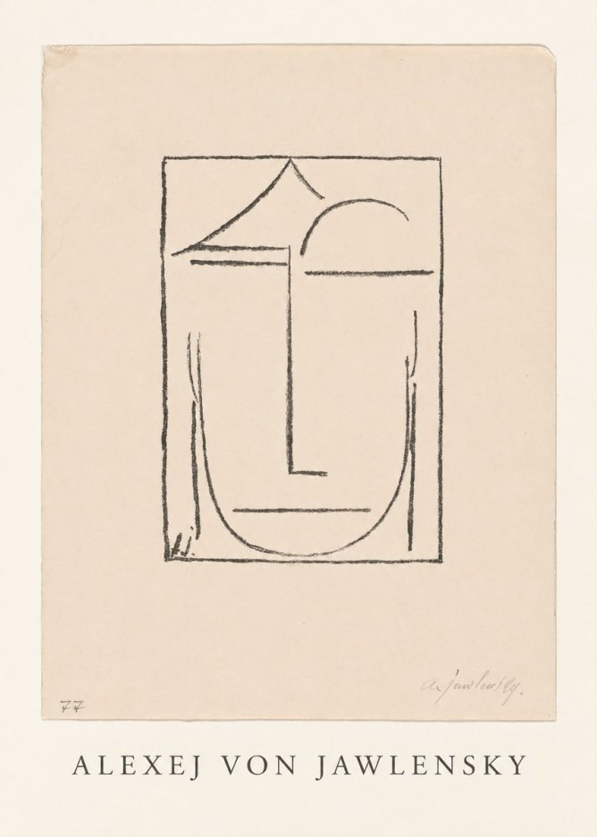 Alexej von Jawlensky Abstract Head No4 - Póster