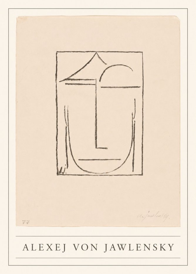Alexej von Jawlensky Abstract Head No5 - Póster
