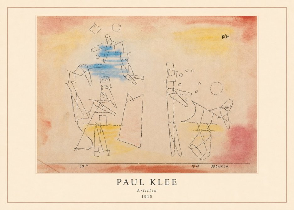 Paul Klee Artisten No4 - Póster