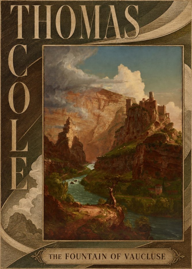 Thomas Cole The Fountain of Vaucluse II No5 - Póster