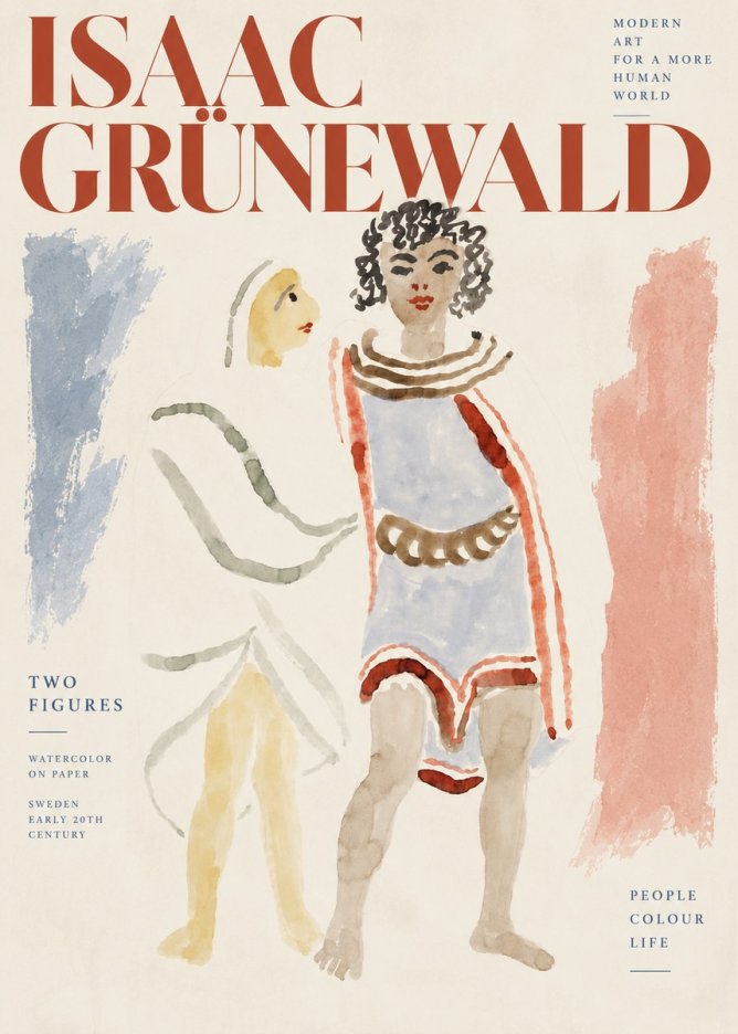 Isaac Grünewald Figures No4 - Póster