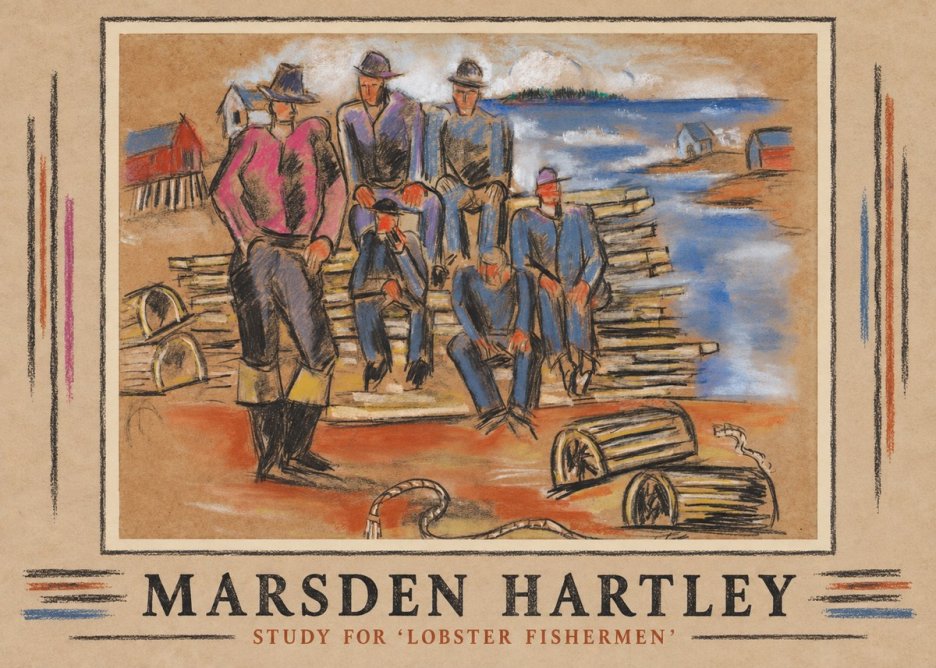 Marsden Hartley Study for 'Lobster Fishermen' No1 - Póster