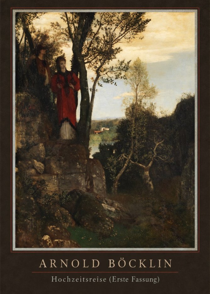 Arnold Böcklin Hochzeitsreise (Erste Fassung) No4 - Póster