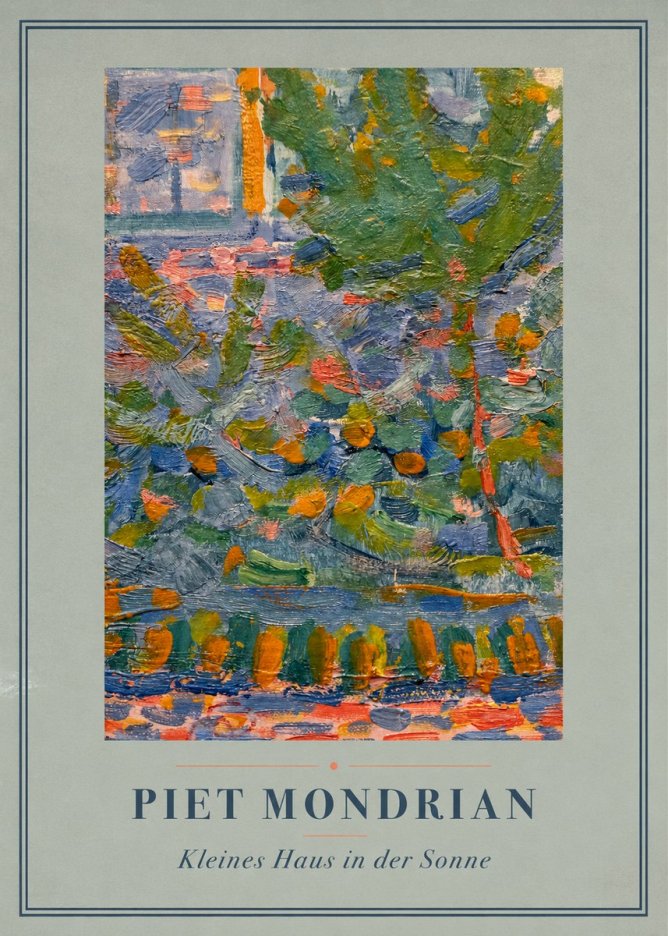 Piet Mondrian Kleines Haus in Der Sonne III No4 - Póster