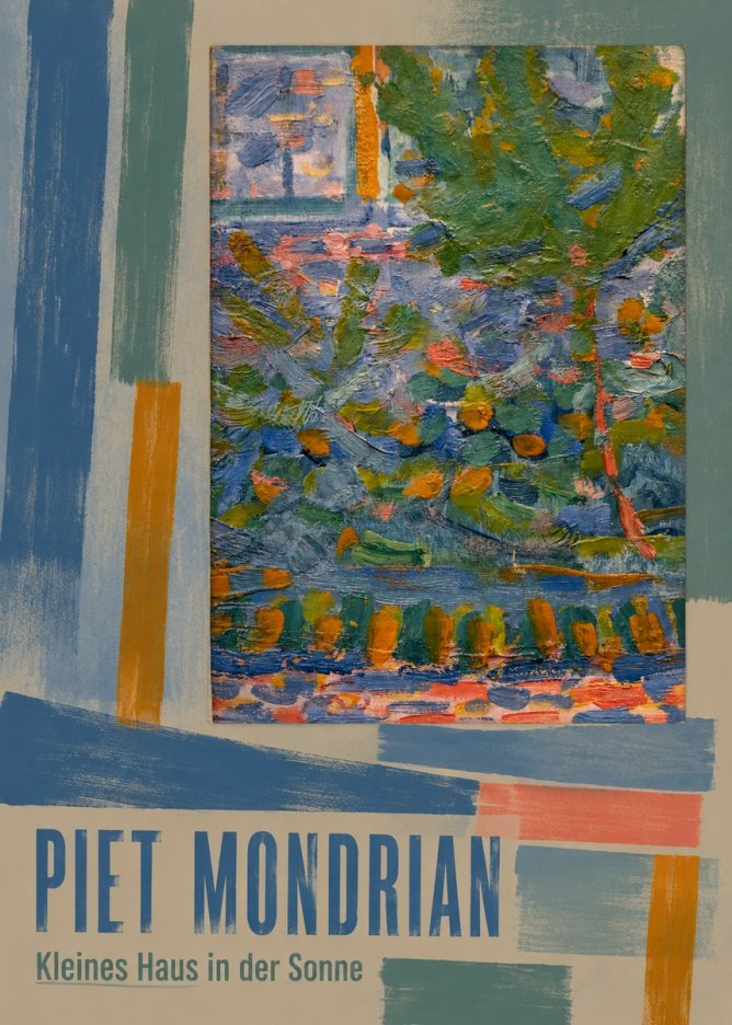 Piet Mondrian Kleines Haus in Der Sonne III No5 - Póster