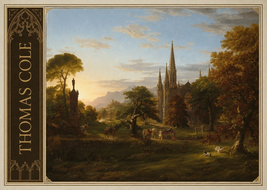 Thomas Cole The Architect's Dream No2 - Póster