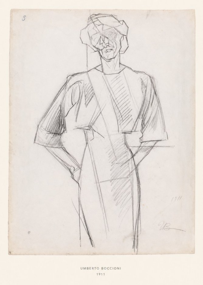 Umberto Boccioni Figure Study, 1911 No6 - Póster