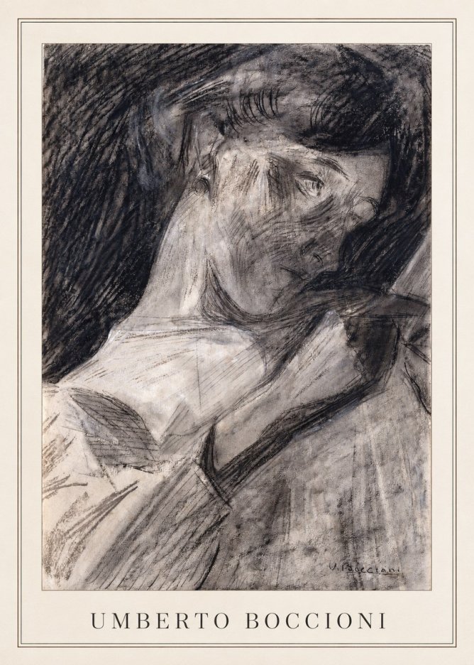 Umberto Boccioni Figure Study II No3 - Póster