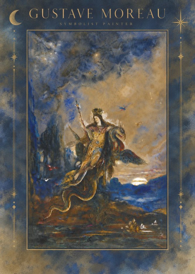 Gustave Moreau Les Fées No6 - Póster