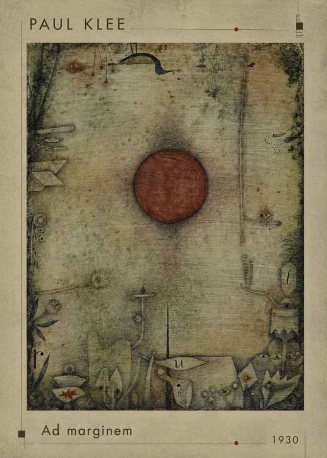 Paul Klee Ad Marginem No1 - Póster